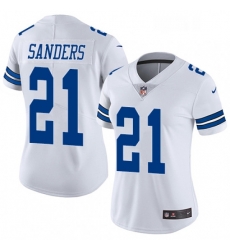 Womens Nike Dallas Cowboys 21 Deion Sanders Elite White NFL Jersey Womens Nike Dallas Cowboys 21 Deion Sanders Elite White NFL Jersey