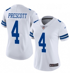 Womens Nike Dallas Cowboys 4 Dak Prescott Elite White NFL Jersey Womens Nike Dallas Cowboys 4 Dak Prescott Elite White NFL Jersey