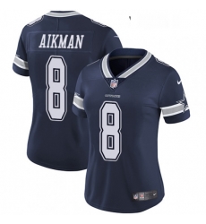 Womens Nike Dallas Cowboys 8 Troy Aikman Navy Blue Team Color Vapor Untouchable Limited Player NFL Jersey Womens Nike Dallas Cowboys 8 Troy Aikman Navy Blue Team Color Vapor Untouchable Limited Player NFL Jersey