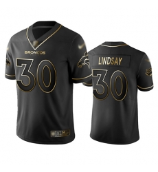 Broncos 30 Phillip Lindsay Black Men Stitched Football Limited Golden Edition Jersey Broncos 30 Phillip Lindsay Black Men Stitched Football Limited Golden Edition Jersey