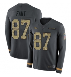 Broncos 87 Noah Fant Anthracite Salute to Service Men Stitched Football Limited Therma Long Sleeve Jersey Broncos 87 Noah Fant Anthracite Salute to Service Men Stitched Football Limited Therma Long Sleeve Jersey