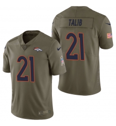 Denver Broncos #21 Aqib Talib Olive 2017 Salute to Service Limited Jersey Denver Broncos #21 Aqib Talib Olive 2017 Salute to Service Limited Jersey