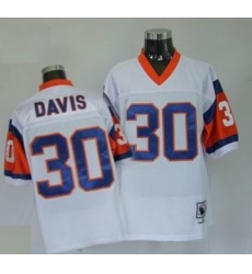 Denver Broncos 30 Terrell Davis Premier Throwback White Denver Broncos 30 Terrell Davis Premier Throwback White