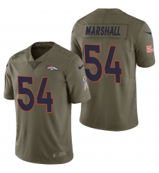 Denver Broncos #54 Brandon Marshall Olive 2017 Salute to Service Limited Jersey Denver Broncos #54 Brandon Marshall Olive 2017 Salute to Service Limited Jersey