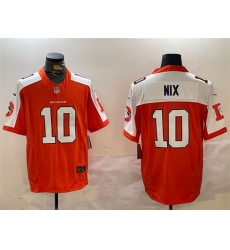 Men Denver Broncos 10 Bo Nix Orange 2024 F U S E Throwback Vapor Limited Alternate Stitched Football Jersey Men Denver Broncos 10 Bo Nix Orange 2024 F U S E Throwback Vapor Limited Alternate Stitched Football Jersey