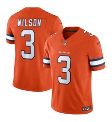 Men Denver Broncos 3 Russell Wilson Orange 2023 F.U.S.E. Vapor Untouchable Stitched Jersey Men Denver Broncos 3 Russell Wilson Orange 2023 F.U.S.E. Vapor Untouchable Stitched Jersey