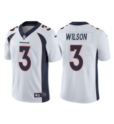 Men Denver Broncos 3 Russell Wilson White Vapor Untouchable Limited Stitched Jersey Men Denver Broncos 3 Russell Wilson White Vapor Untouchable Limited Stitched Jersey