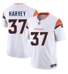 Men Denver Broncos 37 RJ Harvey White 2025 Draft F U S E Vapor Limited Stitched Football Jersey Men Denver Broncos 37 RJ Harvey White 2025 Draft F U S E Vapor Limited Stitched Football Jersey