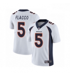 Men Denver Broncos 5 Joe Flacco White Vapor Untouchable Limited Player Football Jersey Men Denver Broncos 5 Joe Flacco White Vapor Untouchable Limited Player Football Jersey