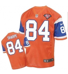 Men Nike Broncos #84 Shannon Sharpe Orange Stitched 75TH Anniversay Patch Jersey Men Nike Broncos #84 Shannon Sharpe Orange Stitched 75TH Anniversay Patch Jersey