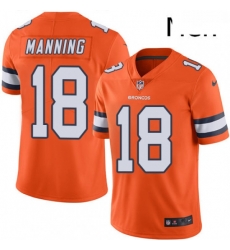 Men Nike Denver Broncos 18 Peyton Manning Elite Orange Rush Vapor Untouchable NFL Jersey Men Nike Denver Broncos 18 Peyton Manning Elite Orange Rush Vapor Untouchable NFL Jersey