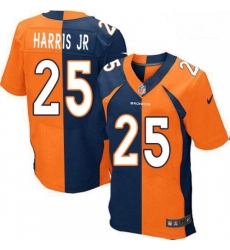 Men Nike Denver Broncos 25 Chris Harris Jr Elite OrangeNavy Split Fashion NFL Jersey Men Nike Denver Broncos 25 Chris Harris Jr Elite OrangeNavy Split Fashion NFL Jersey