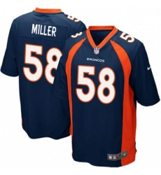 Men Nike Denver Broncos 58 Von Miller Game Navy Blue Alternate NFL Jersey Men Nike Denver Broncos 58 Von Miller Game Navy Blue Alternate NFL Jersey