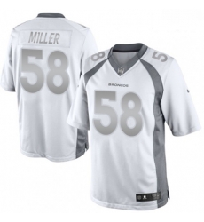 Men Nike Denver Broncos 58 Von Miller Limited White Platinum NFL Jersey Men Nike Denver Broncos 58 Von Miller Limited White Platinum NFL Jersey