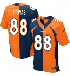 Men Nike Denver Broncos 88 Demaryius Thomas Elite OrangeNavy Split Fashion NFL Jersey Men Nike Denver Broncos 88 Demaryius Thomas Elite OrangeNavy Split Fashion NFL Jersey