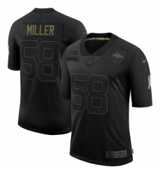 Men's Denver Broncos #58 Von Miller Black Nike 2020 Salute To Service Limited Jersey Men's Denver Broncos #58 Von Miller Black Nike 2020 Salute To Service Limited Jersey