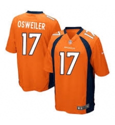 NEW Denver Broncos #17 Brock osweiler Orange Team Color NFL New Elite Jersey NEW Denver Broncos #17 Brock osweiler Orange Team Color NFL New Elite Jersey