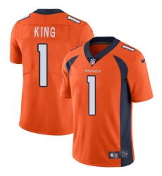 Nike Broncos #1 Marquette King Orange Team Color Mens Stitched NFL Vapor Untouchable Limited Jersey Nike Broncos #1 Marquette King Orange Team Color Mens Stitched NFL Vapor Untouchable Limited Jersey