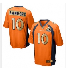 Nike Broncos #10 Emmanuel Sanders Orange Team Color Mens Stitched NFL Game Super Bowl 50 Collection Jersey Nike Broncos #10 Emmanuel Sanders Orange Team Color Mens Stitched NFL Game Super Bowl 50 Collection Jersey