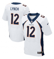 Nike Broncos #12 Paxton Lynch White Mens Stitched NFL New Elite Jersey Nike Broncos #12 Paxton Lynch White Mens Stitched NFL New Elite Jersey