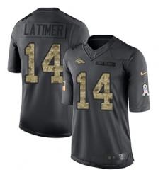 Nike Broncos #14 Cody Latimer Black Mens Stitched NFL Limited 2016 Salute to Service Jersey Nike Broncos #14 Cody Latimer Black Mens Stitched NFL Limited 2016 Salute to Service Jersey