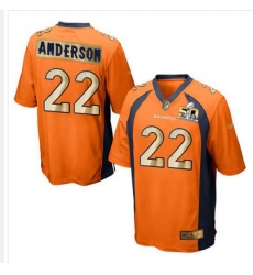 Nike Broncos #22 C J Anderson Orange Team Color Mens Stitched NFL Game Super Bowl 50 Collection Jersey Nike Broncos #22 C J Anderson Orange Team Color Mens Stitched NFL Game Super Bowl 50 Collection Jersey