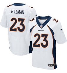 Nike Broncos #23 Ronnie Hillman White Mens Stitched NFL New Elite Jersey Nike Broncos #23 Ronnie Hillman White Mens Stitched NFL New Elite Jersey
