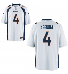 Nike Broncos #4 Case Keenum White Elite Jersey Nike Broncos #4 Case Keenum White Elite Jersey