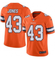 Nike Broncos 43 Joe Jones Orange Men Stitched NFL Limited Rush Jersey Nike Broncos 43 Joe Jones Orange Men Stitched NFL Limited Rush Jersey