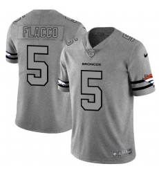 Nike Broncos 5 Joe Flacco 2019 Gray Gridiron Gray Vapor Untouchable Limited Jersey Nike Broncos 5 Joe Flacco 2019 Gray Gridiron Gray Vapor Untouchable Limited Jersey