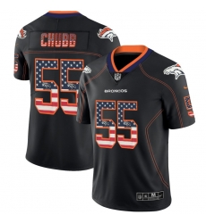 Nike Broncos 55 Bradley Chubb Black USA Flag Fashion Limited Jersey Nike Broncos 55 Bradley Chubb Black USA Flag Fashion Limited Jersey