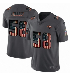 Nike Broncos 58 Von Miller 2019 Salute To Service USA Flag Fashion Limited Jersey Nike Broncos 58 Von Miller 2019 Salute To Service USA Flag Fashion Limited Jersey