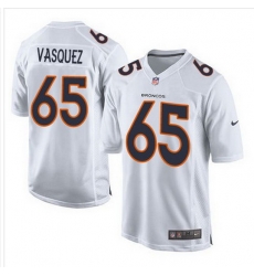 Nike Broncos #65 Louis Vasquez White Mens Stitched NFL Game Event Jersey Nike Broncos #65 Louis Vasquez White Mens Stitched NFL Game Event Jersey