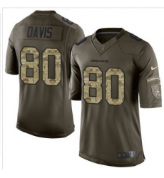 Nike Denver Broncos #80 Vernon Davis Green Men 27s Stitched NFL Limited Salute To Service Jersey Nike Denver Broncos #80 Vernon Davis Green Men 27s Stitched NFL Limited Salute To Service Jersey