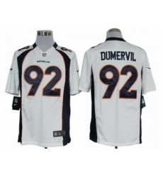 Nike Denver Broncos 92 Elvis Dumervil White Limited NFL Jersey Nike Denver Broncos 92 Elvis Dumervil White Limited NFL Jersey