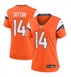 Women Denver Broncos 14 Courtland Sutton Orange 2024 Stitched Jersey Women Denver Broncos 14 Courtland Sutton Orange 2024 Stitched Jersey