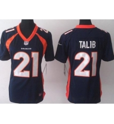 Women Nike Denver Broncos 21 Aqib Talib Blue NFL Jerseys Women Nike Denver Broncos 21 Aqib Talib Blue NFL Jerseys