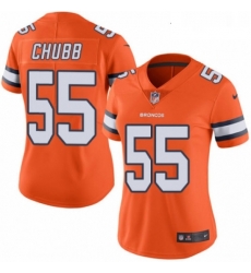 Womens Nike Denver Broncos 55 Bradley Chubb Limited Orange Rush Vapor Untouchable NFL Jersey Womens Nike Denver Broncos 55 Bradley Chubb Limited Orange Rush Vapor Untouchable NFL Jersey