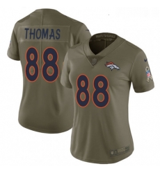 Womens Nike Denver Broncos 88 Demaryius Thomas Limited Olive 2017 Salute to Service NFL Jersey Womens Nike Denver Broncos 88 Demaryius Thomas Limited Olive 2017 Salute to Service NFL Jersey