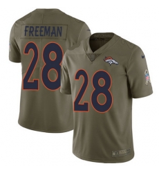 Nike Broncos #28 Royce Freeman Olive Youth Stitched NFL Limited 2017 Salute to Service Jersey Nike Broncos #28 Royce Freeman Olive Youth Stitched NFL Limited 2017 Salute to Service Jersey