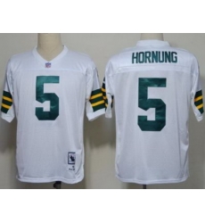 Green Bay Packers 5 Paul Hornung White Throwback NFL Jerseys Green Bay Packers 5 Paul Hornung White Throwback NFL Jerseys