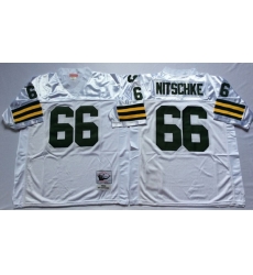 Men Green Bay Green Bay Packers 66 Ray Nitschke White M&N Throwback Jersey Men Green Bay Green Bay Packers 66 Ray Nitschke White M&N Throwback Jersey