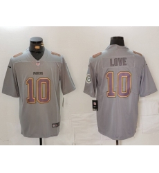 Men Green Bay Packers 10 Jordan Love Grey 2023 F U S E With Patch Limited Stitched Football Jersey Men Green Bay Packers 10 Jordan Love Grey 2023 F U S E With Patch Limited Stitched Football Jersey