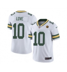 Men Green Bay Packers 10 Jordan Love White Vapor Limited Throwback Stitched Football Jersey Men Green Bay Packers 10 Jordan Love White Vapor Limited Throwback Stitched Football Jersey