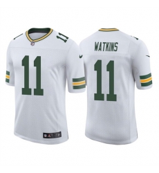 Men Green Bay Packers 11 Sammy Watkins White Stitched Football Jersey Men Green Bay Packers 11 Sammy Watkins White Stitched Football Jersey