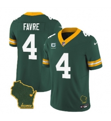 Men Green Bay Packers 4 Brett Favre Green 2023 F U S E Home Patch And 1 Star C Patch Vapor Untouchable Limited Stitched Jersey Men Green Bay Packers 4 Brett Favre Green 2023 F U S E Home Patch And 1 Star C Patch Vapor Untouchable Limited Stitched Jersey
