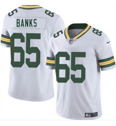 Men Green Bay Packers 65 Aaron Banks White 2025 Vapor Untouchable Limited Stitched Jersey Men Green Bay Packers 65 Aaron Banks White 2025 Vapor Untouchable Limited Stitched Jersey