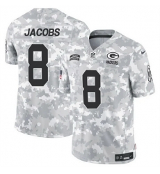 Men Green Bay Packers 8 Josh Jacobs 2024 F U S E Arctic Camo Salute To Service Limited Stitched Football Jersey Men Green Bay Packers 8 Josh Jacobs 2024 F U S E Arctic Camo Salute To Service Limited Stitched Football Jersey
