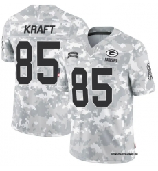Men Green Bay Packers #85 Tucker Kraft 2024 Arctic Camo Salute To Service Limited Stitched Football Jersey Men Green Bay Packers #85 Tucker Kraft 2024 Arctic Camo Salute To Service Limited Stitched Football Jersey