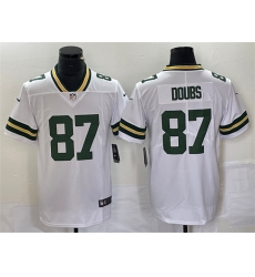 Men Green Bay Packers 87 Romeo Doubs White Vapor Untouchable Limited Stitched Jersey Men Green Bay Packers 87 Romeo Doubs White Vapor Untouchable Limited Stitched Jersey